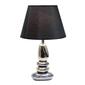 Elegant Designs Chrome & Metallic Blue Stones Ceramic Table Lamp - image 2