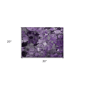 HomeRoots Purple Abstract Washable Indoor Outdoor Accent Rug - image 3