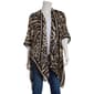Womens Vince Camuto 2pc. Mixed Animal Kimono &amp; Hat - image 1