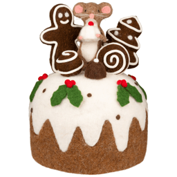 Northlight Mouse & Gingerbread Man Cake Christmas Decoration