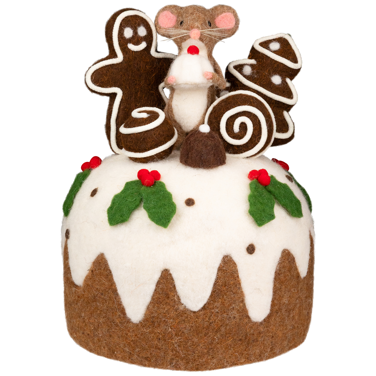 Northlight Mouse & Gingerbread Man Cake Christmas Decoration
