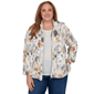 Plus Size Alfred Dunner Classics Watercolor Floral Zip Front Jack - image 1