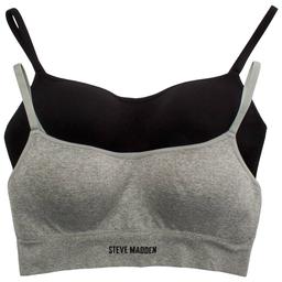 Womens Steve Madden 2pk. Molded Cup Wire-Free Bra SM58253A2