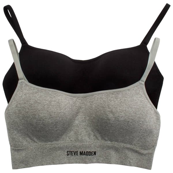 Womens Steve Madden 2pk. Molded Cup Wire-Free Bra SM58253A2