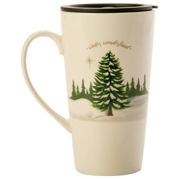 Godinger 18oz. Winter Wonderland Travel Mug - image 