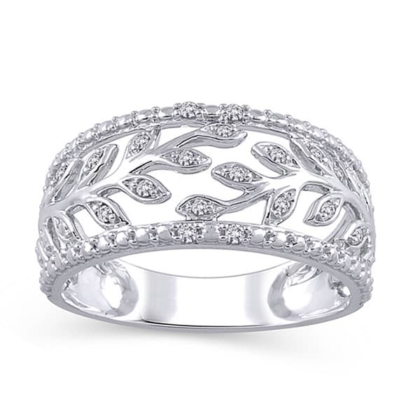 Diamond Classics&#40;tm&#41; Sterling Silver Anniversary Ring - image 