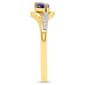 Gemstone Classics™ Pear-Shaped Tanzanite with White Topaz Ring - image 3