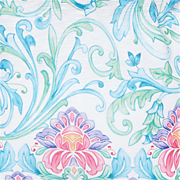 Plus Size Alfred Dunner Classics 3/4 Sleeve Scroll Floral Blouse