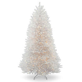 National Tree 7ft. White Pre-lit Dunhill&#40;R&#41; Fir Tree