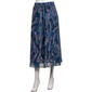 Womens Kasper Pull On Pleated Chiffon Paisley Skirt - image 1