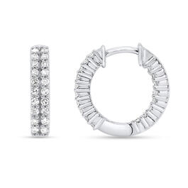 Nova Star&#40;R&#41; Lab Grown Diamond Inside Out Hoop Earrings