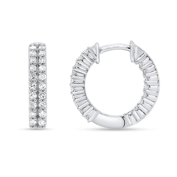 Nova Star(R) Lab Grown Diamond Inside Out Hoop Earrings - image 