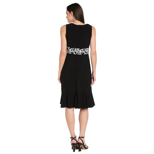 Womens R&M Richards 3/4 Sleeve Pleat Hem Jacket Dress