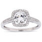 Gemstone Classics&#40;tm&#41; 10kt. White Gold & White Sapphire Ring - image 1