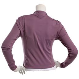 Juniors Cotton Candy Butter Double Zip Mock Neck Jacket