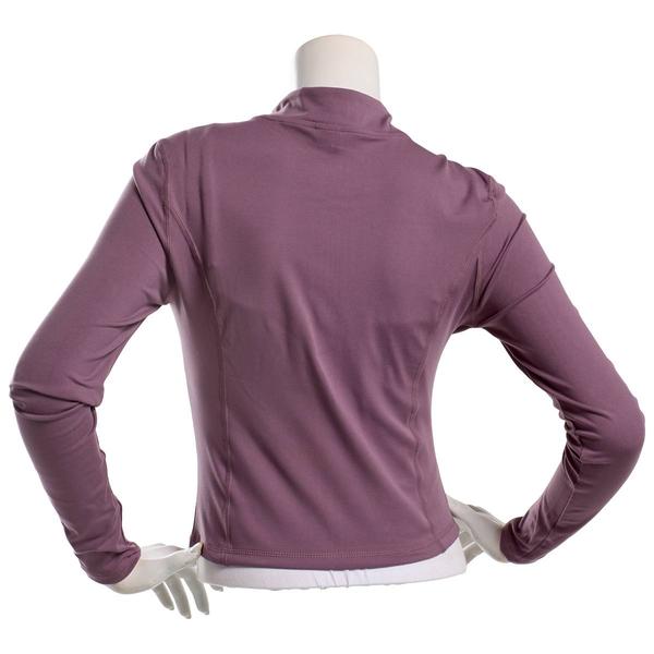 Juniors Cotton Candy Butter Double Zip Mock Neck Jacket