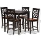 Baxton Studio Nicolette Two-Tone Brown Wood 5pc. Pub Set - image 9