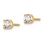 Pure Fire 14kt. Yellow Gold 1/2ctw. 4-Prong Diamond Stud Earrings - image 2