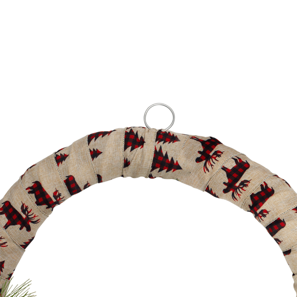 Northlight Winter Foliage & Berries Burlap Christmas Wreath