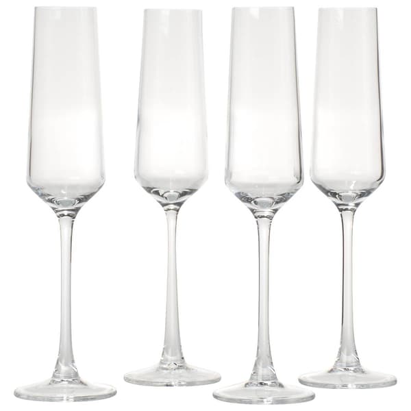 Home Essentials La Maison Flute Stem Champagne Glasses - Set of 4 - image 