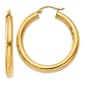 Gold Classics(tm) 14kt. Glossy Gold 35mm Hoop Earrings - image 1
