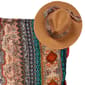 Womens Adrienne Vittadini 2pc. Stone Kimono & Hat Set - image 1