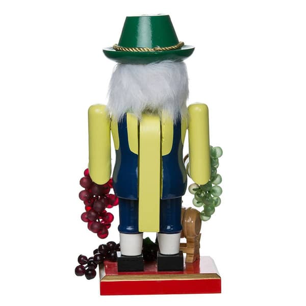 Kurt Adler 10.25in. Wooden Winemaker Nutcracker