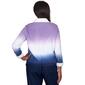 Womens Alfred Dunner Lavender Fields Ombre 2Fer Cardigan - image 2