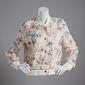 Womens Nanette Lepore Long Sleeve Floral Lace Bomber Jacket - image 1
