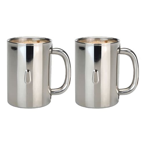 BergHOFF Straight 2pc. Stainless Steel Coffee Mug Set - image 