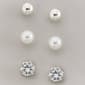 Design Collection Pearl & Crystal Trio Earrings - image 1