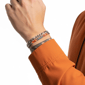 Mens Iron Saints Lava Bead & Layered Curb Chain Bracelet - image 4
