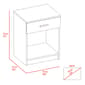 FM FURNITURE Pictor 1-Drawer Nightstand - image 8