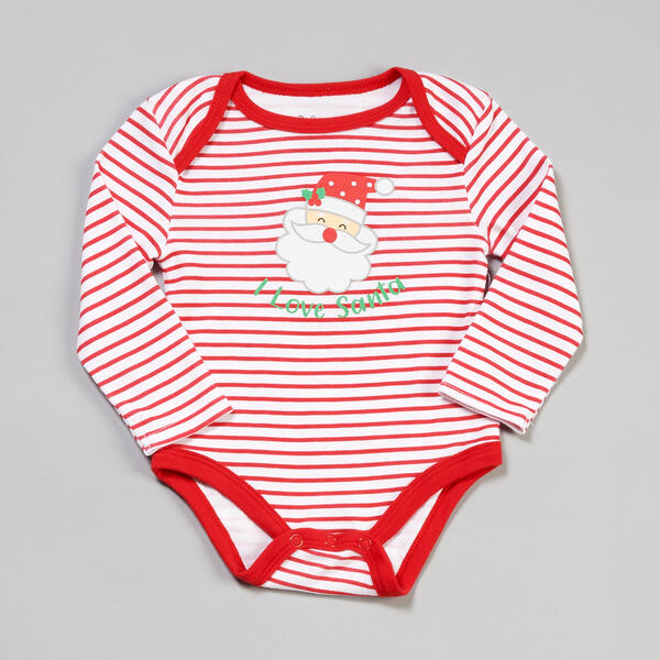 Baby Unisex (3-9M) Baby Essentials I Love Santa Bodysuit - image 