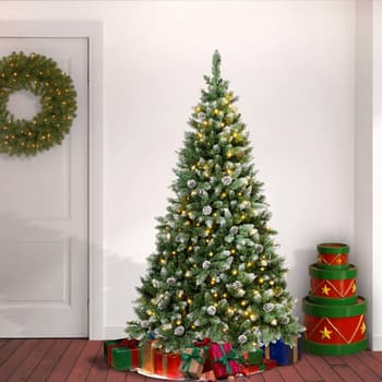 National Tree 6ft. Oakley Hills Snow Pre-Lit Christmas Tree - Boscov's