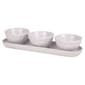 Home Essentials Set of 3 7oz. Lattice Bowls on Tray - image 1