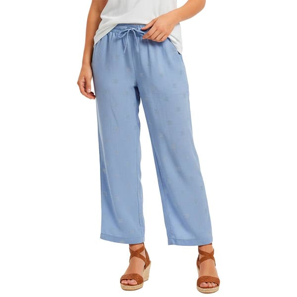 Petite Marissa Olivia Embellished Wide Leg Linen Pants - image 
