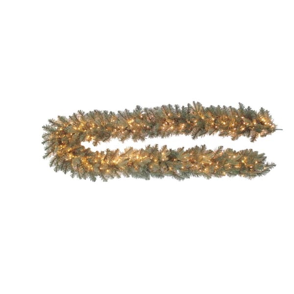 Kurt S. Adler 9ft. Pre-Lit Warm White LED Blue Spruce Garland