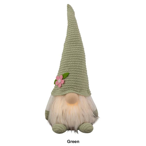 Northlight Seasonal LED Spring Gnome with Flower Hat