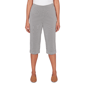 Womens Alfred Dunner Classics_S6 Stretch Stripe Clamdigger Capri - image 1