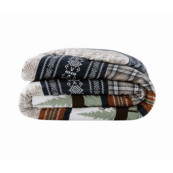 Mossy Oak Rock Ledge Creek Stripe Comforter