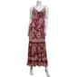 Juniors Angie Floral Gauze Twist Front Tier Maxi Slip Dress - image 1