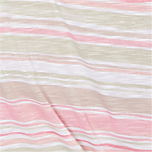 Petite Hearts of Palm Bloom Service Tie Neck Stripe Blouse