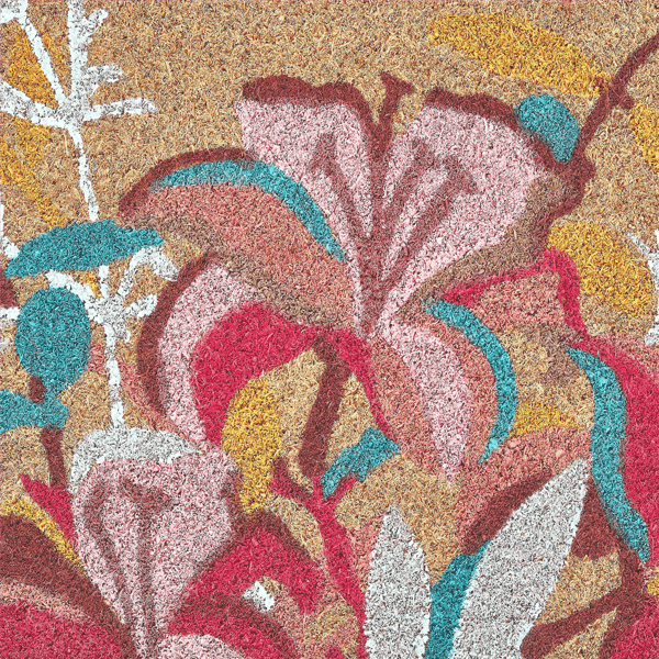 VCNY Home Floral Delight Outdoor Coir Doormat