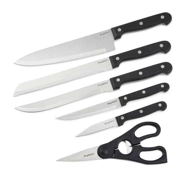 BergHOFF Pica Stainless Steel 7pc. Knife Block Set