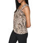 Womens DKNY Sleeveless Leopard Asymmetrical Neck Blouse - image 3