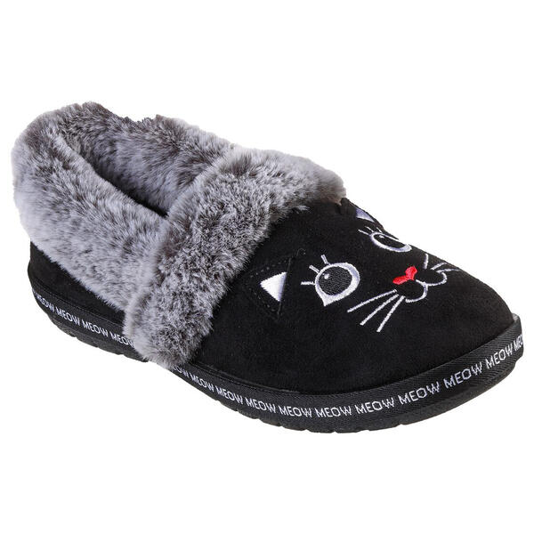 Womens Skechers BOBS Too Cute Meow Pajamas Slippers - image 