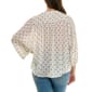 Womens Zac & Rachel 3/4 Sleeve Front Button Dot Blouse - image 2
