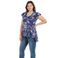 Plus Size 24/7 Comfort Apparel Hi Low Paisley Tunic Top - image 3