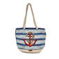 Sun ''N'' Sand Nautical Basket Weave Medium Tote - image 1
